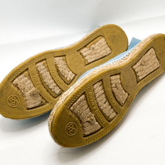 Cousu Main Alpargatas Slip-On Blue Espadrilles *Handmade in Spain* [38] - Picture 4 of 5